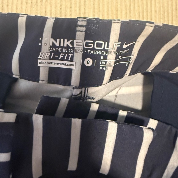 Nike Blue and White Athletic Shorts with Stripes - Picture 8 of 9